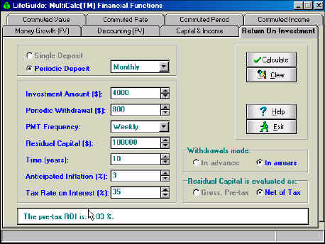 Multi-Calc Financial Tools